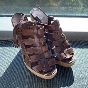 Christian louboutin high heels sandals wedges